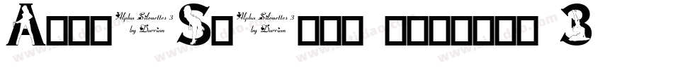 AlphaShapes crosses 3字体转换